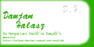 damjan halasz business card